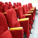 red color auditorium image tumbnel